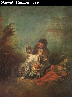 Jean-Antoine Watteau Le Faux Pas(The Mistaken Advance) (mk05)